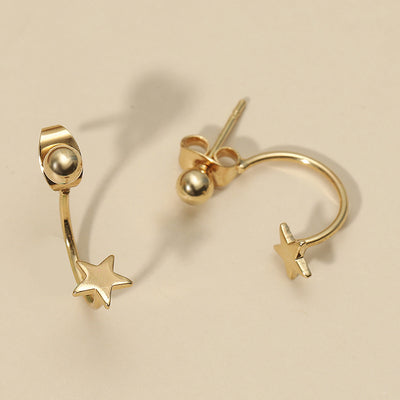 Aretes Gancho Estrella Personalidad Fashion - Image 10