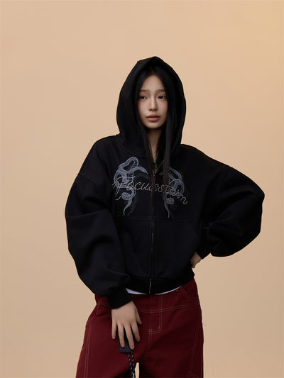 Sudadera Estampada con Capucha Retro para Mujer - Image 21