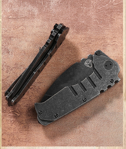 Cuchillo Táctico Plegable de Acero Reforzado para Aventuras al Aire Libre - Image 11