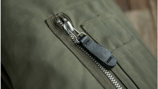 Chaqueta Bomber de Aviador con Cuello de Piel Sintética para Hombre - Image 5