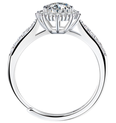 Anillo de Plata S925 con Encaje Elegante para Mujer - Image 3