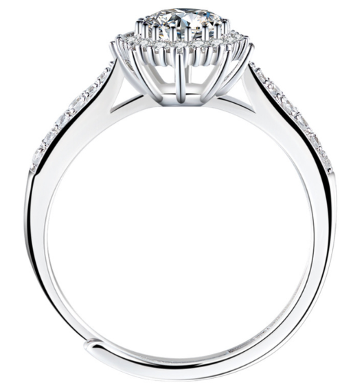 Anillo de Plata S925 con Encaje Elegante para Mujer - Image 3