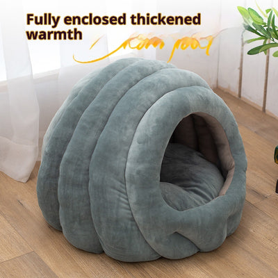 Cama Nido para Gatos Cerrada de Cuatro Estaciones