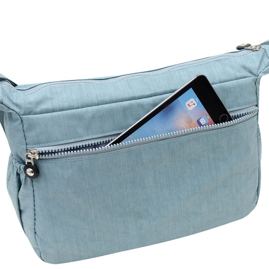 Bolso de Hombro Casual para Mamá - Tela Nylon Lavado Diagonal - Image 10