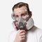Mascarilla Respiratoria Dual con Cartuchos Gris-Blanco