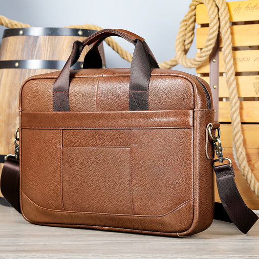 Bolsa Crossbody de Cuero para Documentos Profesionales - Maletín Casual para Computadora - Image 6