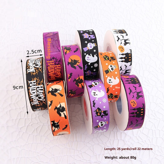 Cinta Estampada Casual de Halloween con Textura Acanalada - Image 2