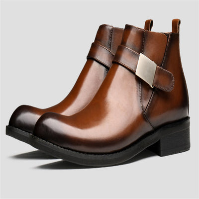 Botas Martin de Cuero para Hombre - Estilo Británico Otoño Invierno - Image 12