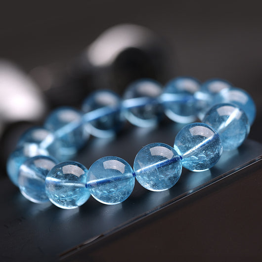 Pulsera de Cristal Aguamarina Natural - Energía y Serenidad - Image 9