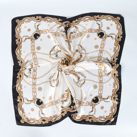 Pañuelo de Satén Estampado para Mujer - Elegancia y Versatilidad - Image 11