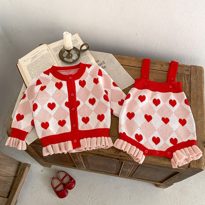 Abrigo Tejido de Manga Larga con Detalles de Corazón para Bebé Niña - Colección Otoño - Image 33
