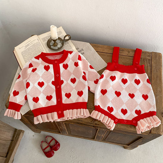 Abrigo Tejido de Manga Larga con Detalles de Corazón para Bebé Niña - Colección Otoño - Image 33