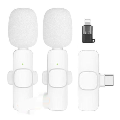 Micrófono Inalámbrico de Solapa Blanco - Clip Compacto para una Mano Libre - Image 7