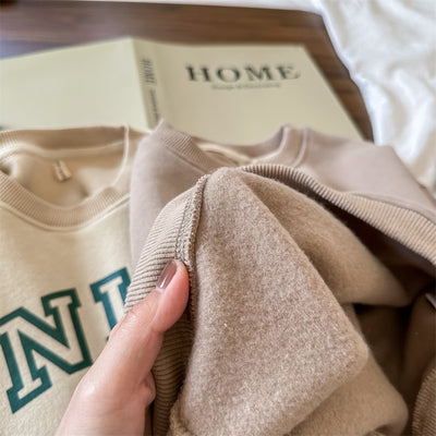 Sudadera Estampada Coreana de Forro Polar para Niñas - Image 2