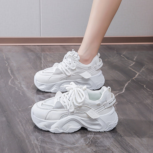 Tenis Casuales Blancos con Alzada para Hombre - Estilo Moderno y Versátil - Image 4