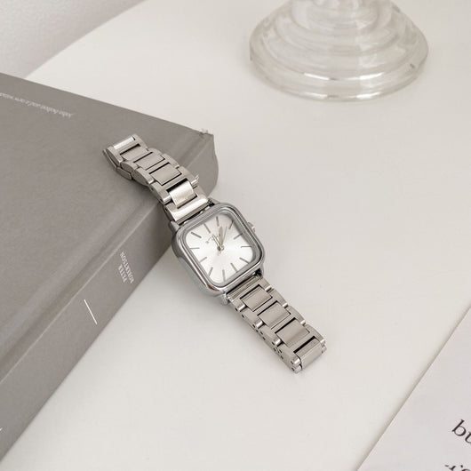 Reloj Cuadrado Retro para Mujer con Correa de Acero - Image 5