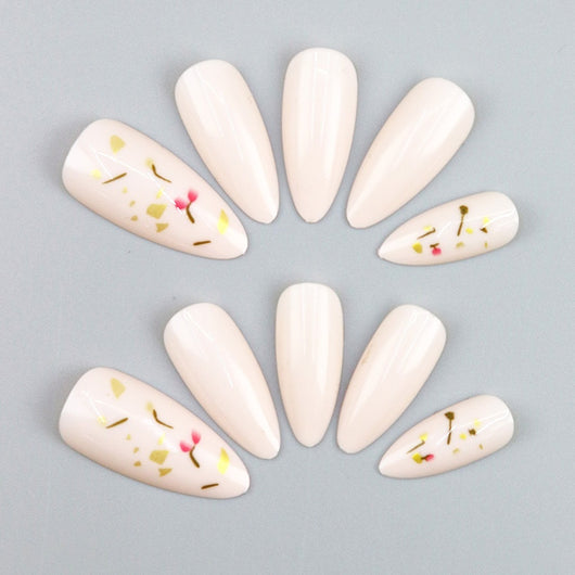 Parches de Uñas Dorado Retro con Fragmentos de Lámina - Armor Fashion - Image 9
