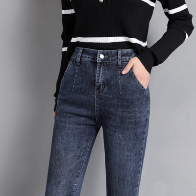 Jeans Bootcut Cintura Alta Suelta con Pierna Recta Versátil - Image 7
