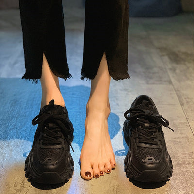 Tenis Plataforma Dad Shoes Verano Transpirable Versátil