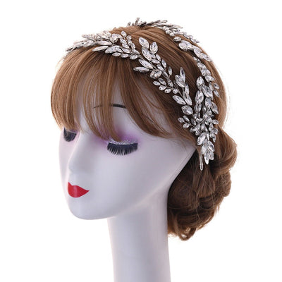 Diadema Nupcial con Cristales Brillantes - Joyería para Peinado de Novia - Image 8