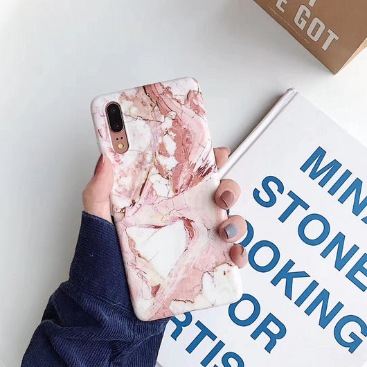 Funda de Teléfono Mármol Coral Degradado con Acabado Frosted - Image 8