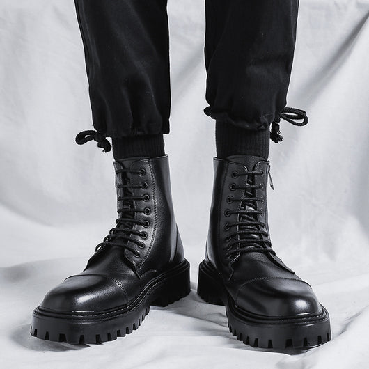 Botas Martin Cortas de Suela Gruesa - Estilo Británico Trendy - Image 10