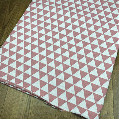 Almohada Decorativa y Cortina de Tela Estampada Algodón y Lino con Patrón Triangular - Image 10