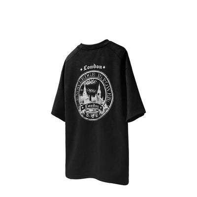 Playera Holgada de Terciopelo y Cuero para Hombre - Image 5