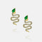 Earrings Snake Necklace Brand New Natural Zircon Dorado earrings