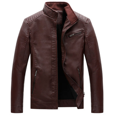 Chaqueta de Cuero para Hombre con Forro de Terciopelo - Image 7