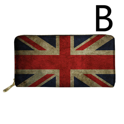 Billetera con Patrón Banderines Vintage Estilo Americano - Image 3
