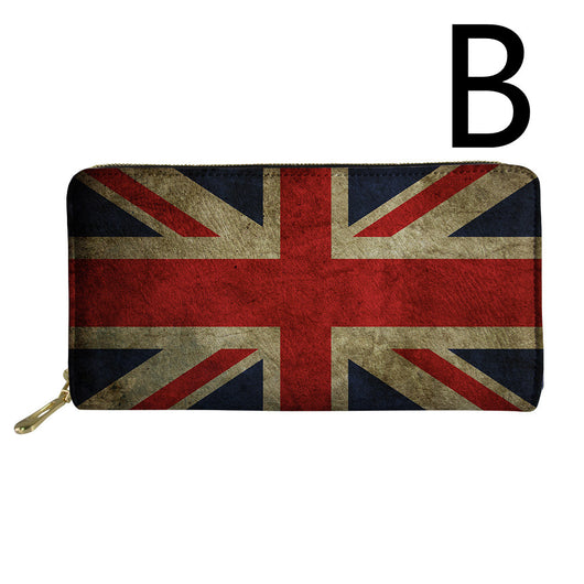 Billetera con Patrón Banderines Vintage Estilo Americano - Image 3