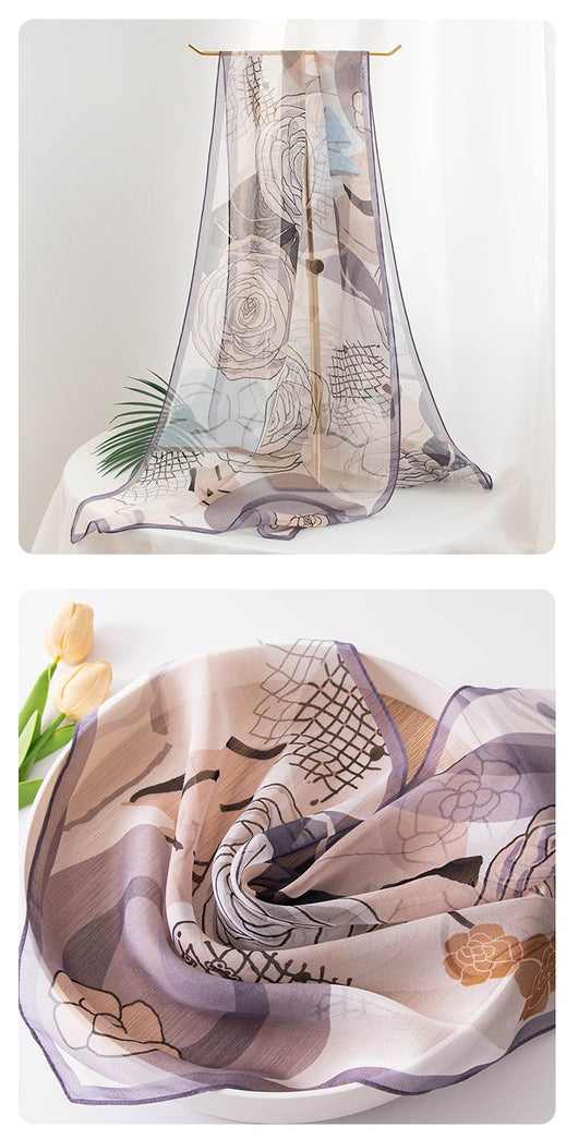 Pañuelo de Seda Mulberry Estampado para Mujer - Image 26