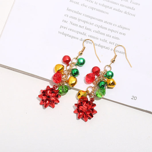 Conjunto de Collar Navideño con Flores en Colores Vibrantes - Image 4
