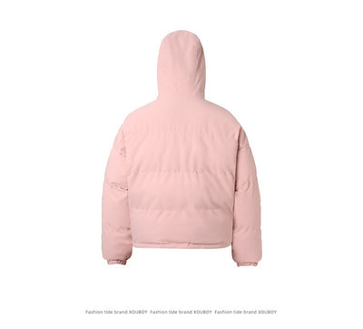 Chamarra Hoodie de Algodón Liso Estilo Americano - Image 18