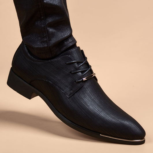 Zapatos de Cuero Formales con Punta Puntiaguda - Estilo Británico Ejecutivo - Image 12