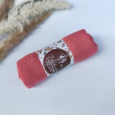 Pañuelo de Algodón y Lino Arrugado Monocromático - Image 14