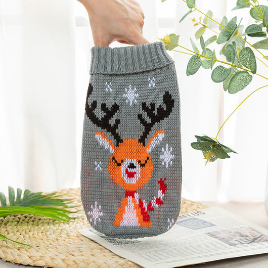 Suéteres Tejidos para Mascotas - Ropa de Otoño e Invierno para Bichón Frisé y Corgi - Image 9