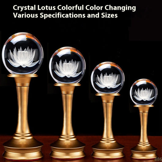 Lámpara Buda Loto Cristal LED Multicolor - Luz Decorativa para Altar y Hogar - Image 5