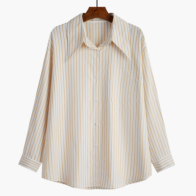 Blusa Larga Ajustada Estilo Coreano Manga Larga - Image 3