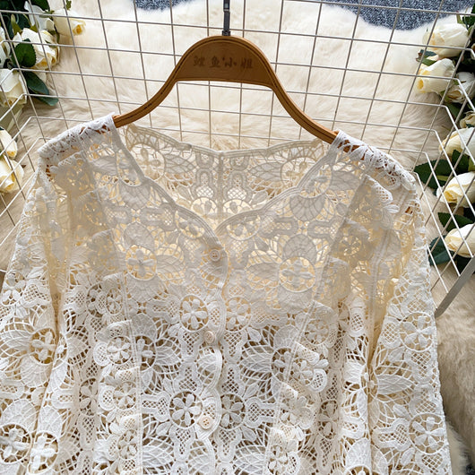 Blusa de Encaje Calado para Mujer - Image 14