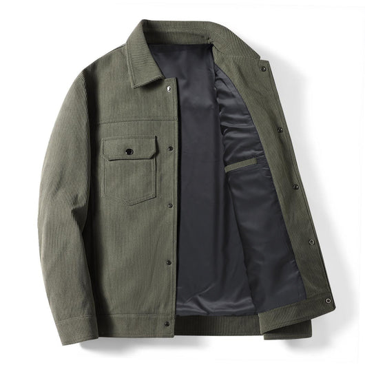 Chaqueta de Piqué para Hombre - Casual Profesional con Cuello Polo - Image 3