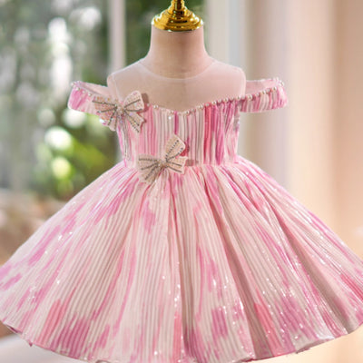 Vestido Princesa Niña Retro con Moño - Diseño Versátil Todo Uso - Image 2