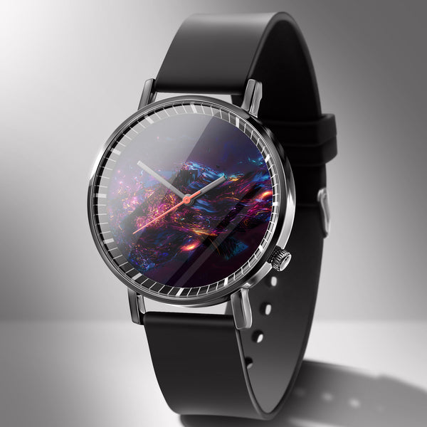 Reloj de Negocios Calavera Cielo Estrellado Cuarzo Blanco