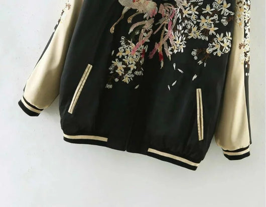 Chaqueta Béisbol Phoenix Bordada Mujer Corte Holgado - Image 3