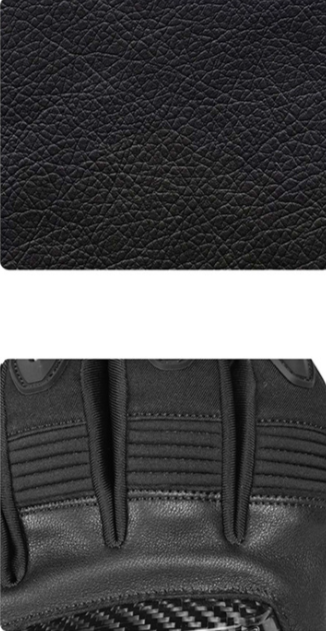 Guantes de Motociclismo en Cuero Genuino con Protección de Fibra de Carbono - Image 12