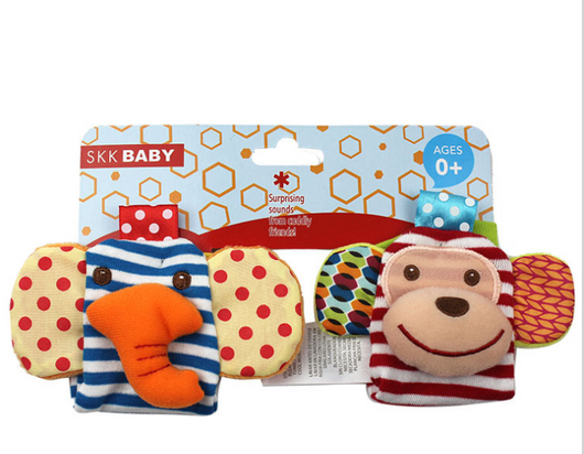 Sonajero Suave de Animales para Bebé 0-12 Meses con Correa para Muñeca y Pie - Image 11