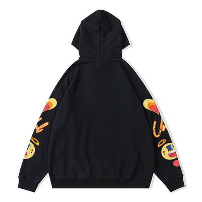 Sudadera con Capucha Estampado Floral Creativo - Image 9