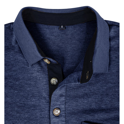 Camiseta Térmica de Cuello Solapa Manga Larga para Hombre - Image 16