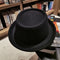 Gorro de Lana para Hombre con Ala Ondulada y Copa Plana
